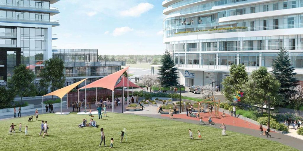 Courtyard surrounding the GAP Housing unit in Arc Condominiums.