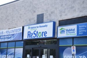 Facade of Burlington ReStore located at 1800 Appleby Line, Burlington ON