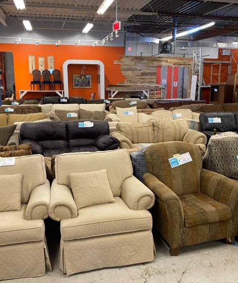 Large Selection of Couches, Loveseats & Chairs in Mississauga ReStore.